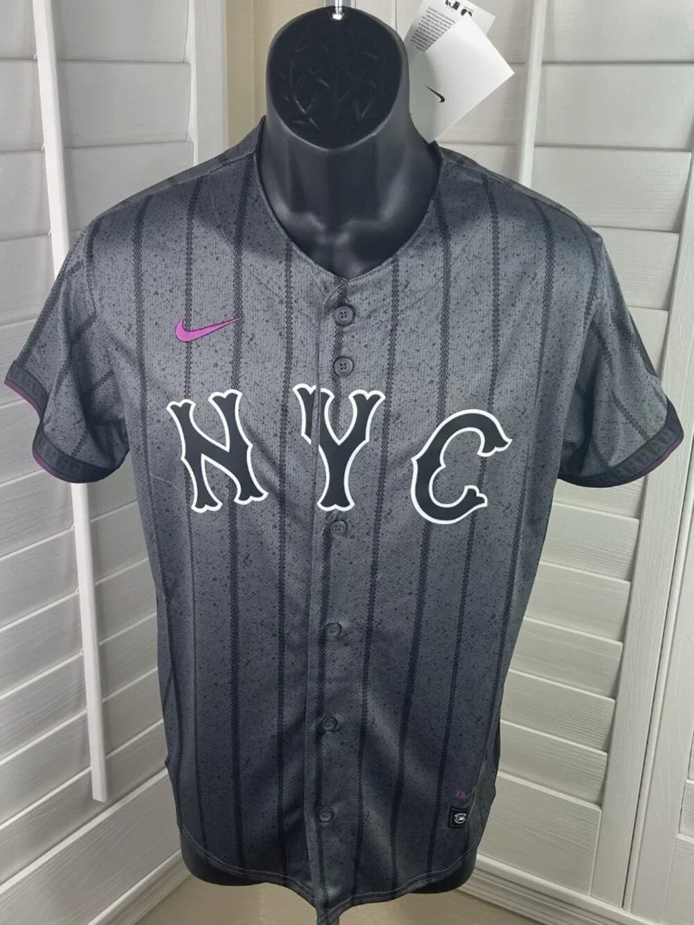 Nike MLB New York Mets ‘NYC’ Limited City Connect Jersey, Youth Medium 10/12 NWT